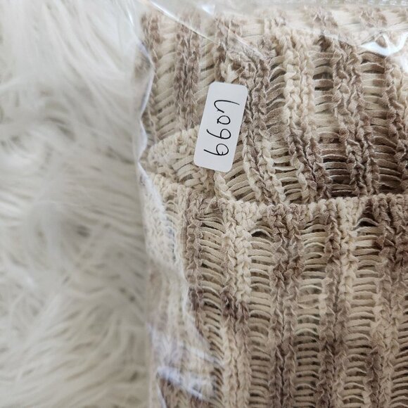 Chicos Cardigan Sweater Women's Size 3‎ XL 16 Open Front Knit Loose Beige - Picture 11 of 12